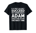 Adam Gift Name Personalized Birthday T-Shirt - Minimalist Print for Adults - T-Shirt, Sweatshirt, Hoodie