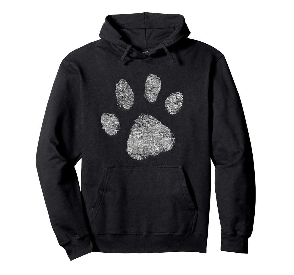Dog Lovers Dog Paw Dog Mom Dad Hoodie - Minimalist Print for Adults - T-Shirt, Sweatshirt, Hoodie