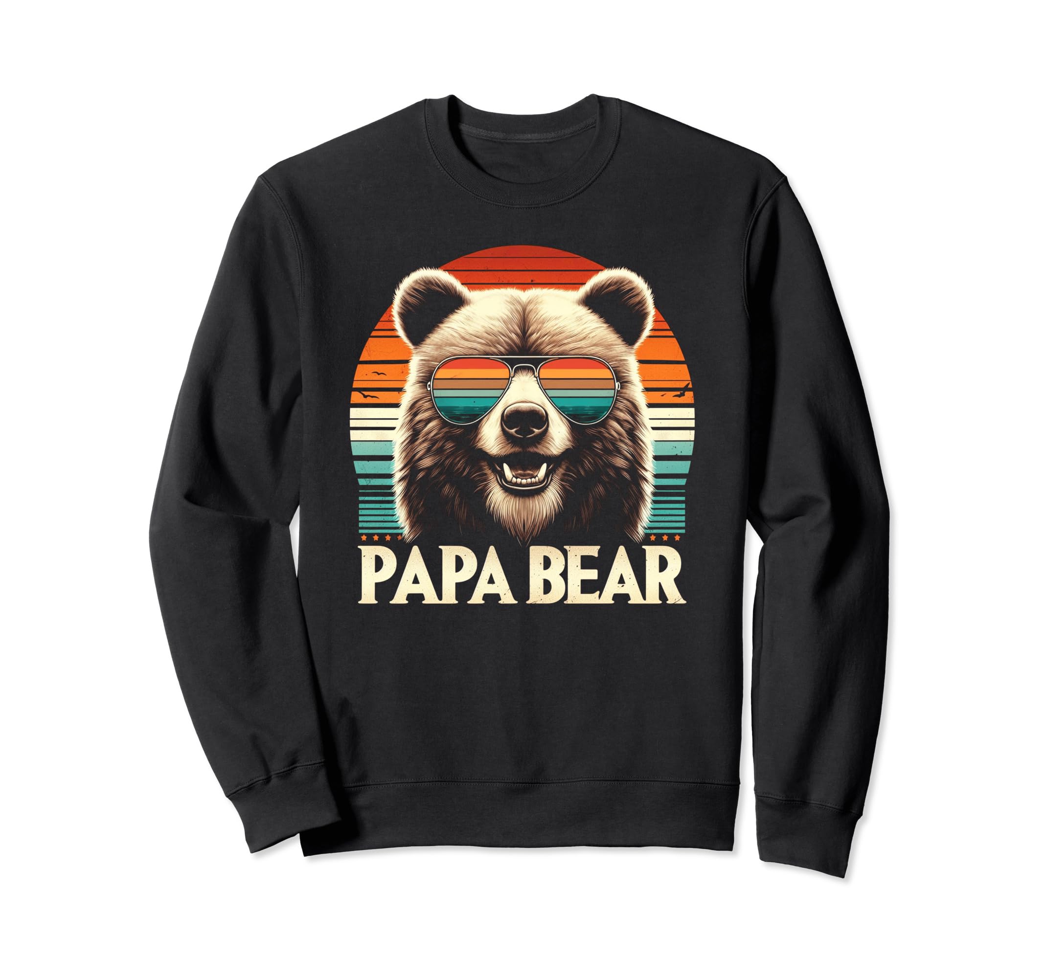Papa Bear Sunglasses Funny Bear Dad Sweatshirt - Unique Graphic for Adults - T-Shirt, Sweatshirt, Hoodie