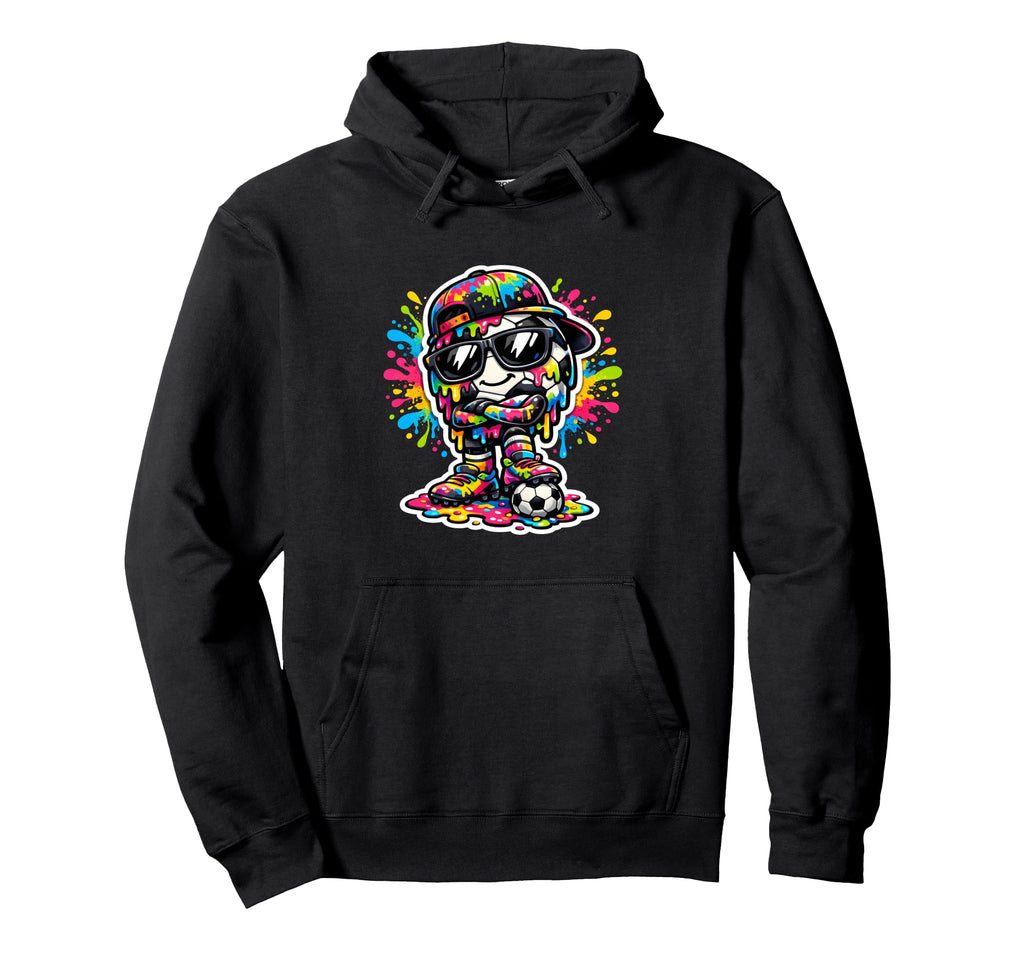 Soccer Ice Cream Drip Soccer Stuff Hoodie - Graphic Print Unisex - T-Shirt, Sweatshirt, Hoodie