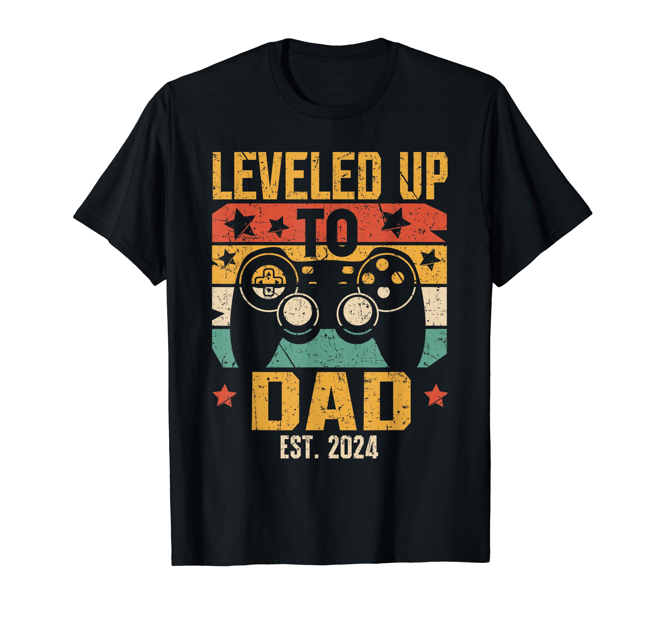 Leveled Up To Daddy 2024 Pregnancy T-Shirt - Novelty Apparel Men Women - T-Shirt, Sweatshirt, Hoodie