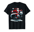 Soccer Santa Playing Soccer T-Shirt - Minimalist Print Men Women - T-Shirt, Sweatshirt, Hoodie