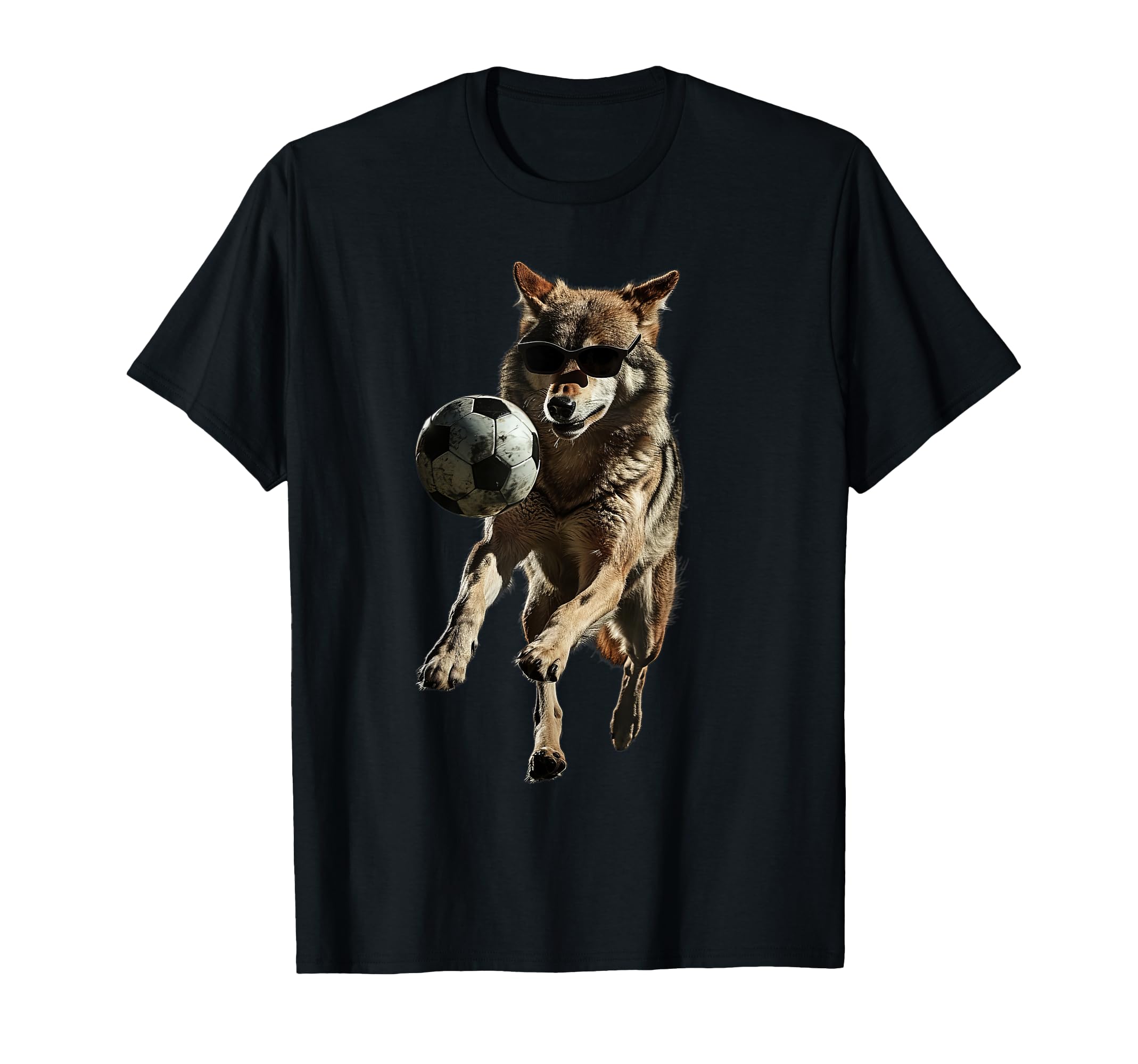 Wolf Soccer Football T-Shirt - Casual Everyday Wear Unisex - T-Shirt, Sweatshirt, Hoodie