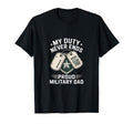 My Duty Never Ends Proud Military T-Shirt - Minimalist Print for Adults - T-Shirt, Sweatshirt, Hoodie