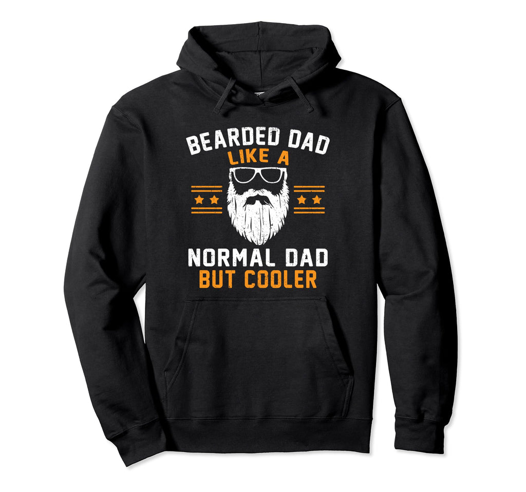 Cooler Bearded Dad Funny Beard Lover Hoodie - Fun Novelty Design Unisex - T-Shirt, Sweatshirt, Hoodie