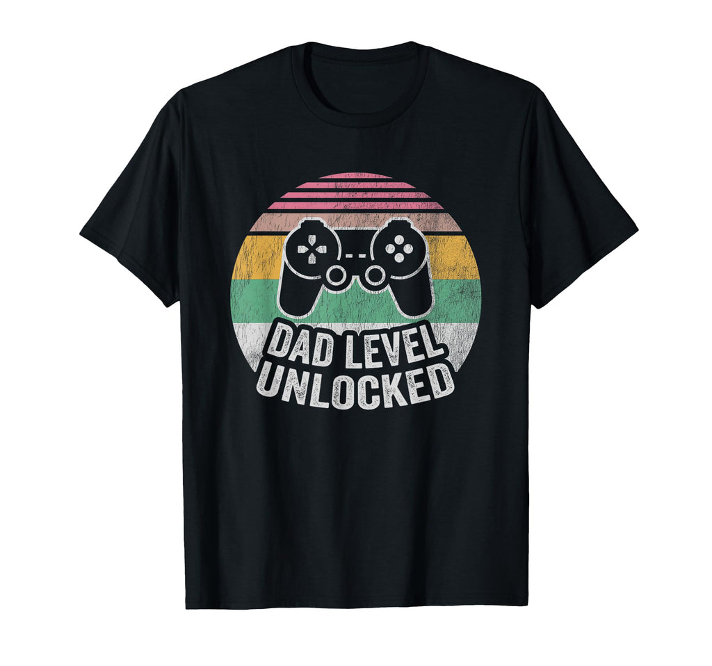 Dad Level Unlocked Video Game Theme T-Shirt - Graphic Print Men Women - T-Shirt, Sweatshirt, Hoodie