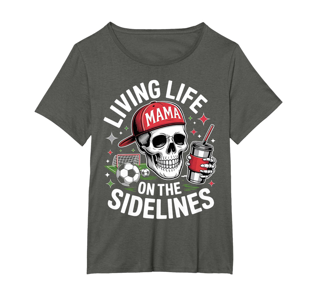 Soccer Mama Living Life Sidelines T-Shirt - Custom Art Print for Adults - T-Shirt, Sweatshirt, Hoodie