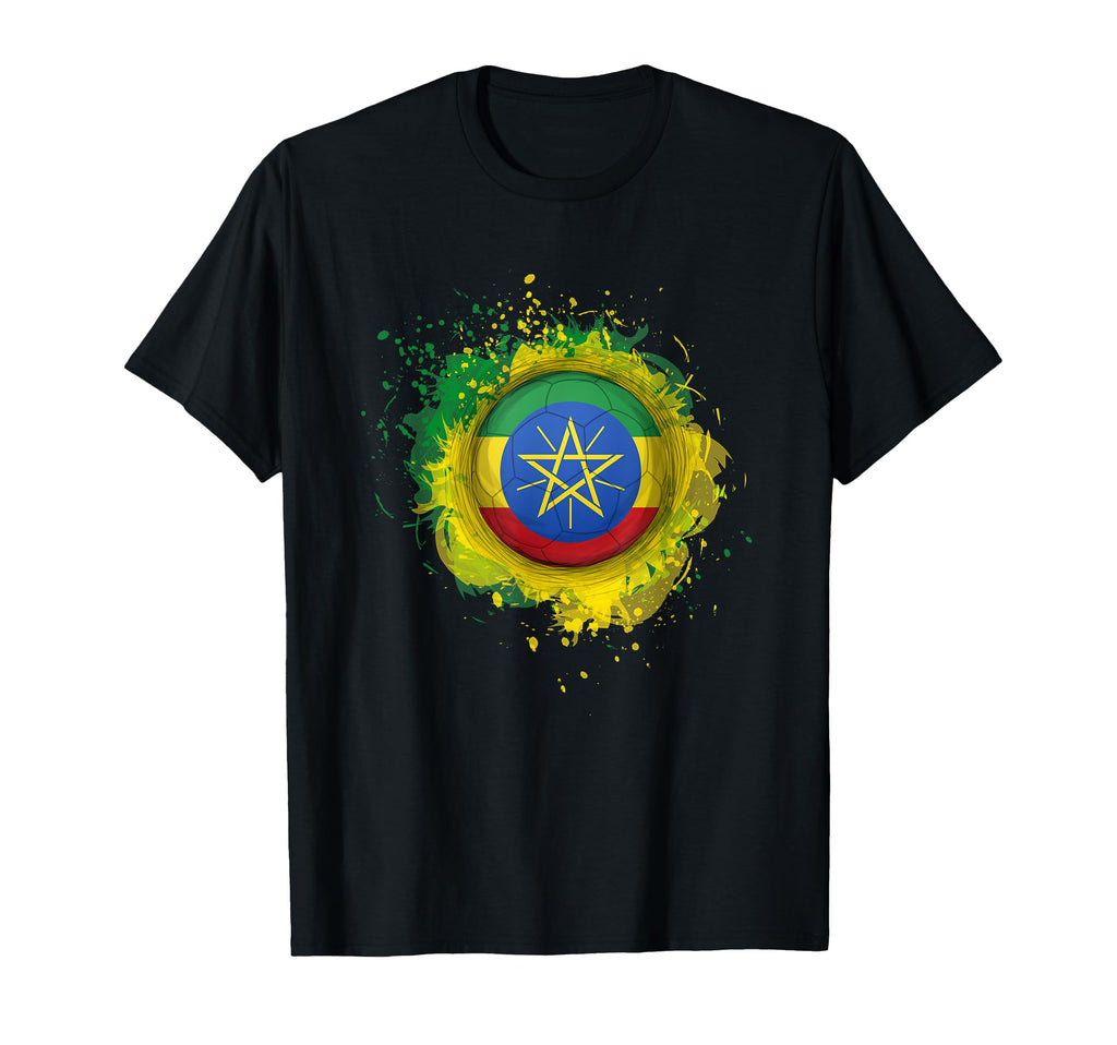 Proud Heritage Ethiopia Flag Soccer T-Shirt - Fun Novelty Design Unisex - T-Shirt, Sweatshirt, Hoodie