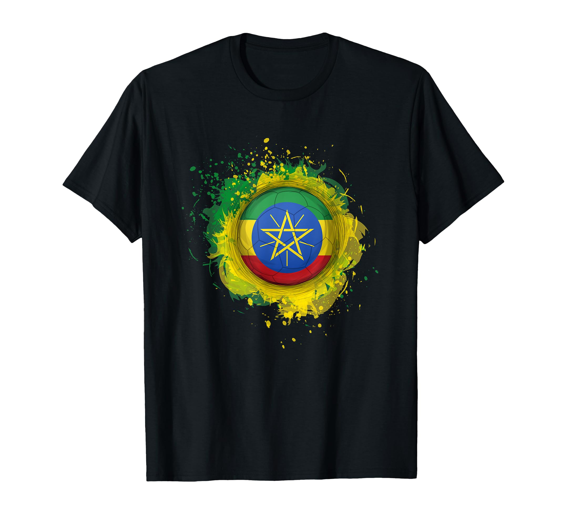 Proud Heritage Ethiopia Flag Soccer T-Shirt - Fun Novelty Design Unisex - T-Shirt, Sweatshirt, Hoodie