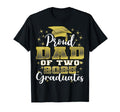 Proud Dad Two 2025 Graduates T-Shirt - Fun Novelty Design for Adults - T-Shirt, Sweatshirt, Hoodie