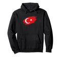 Turkey Soccer Fan Tattered Turkish Hoodie - Minimalist Print for Adults - T-Shirt, Sweatshirt, Hoodie