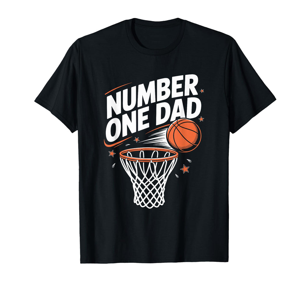 Number One Dad Basketball Father And T-Shirt - Aesthetic Graphic Men Women - T-Shirt, Sweatshirt, Hoodie