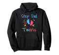 Soon To Be Step Dad To Twins Hoodie - Aesthetic Graphic for Adults - T-Shirt, Sweatshirt, Hoodie