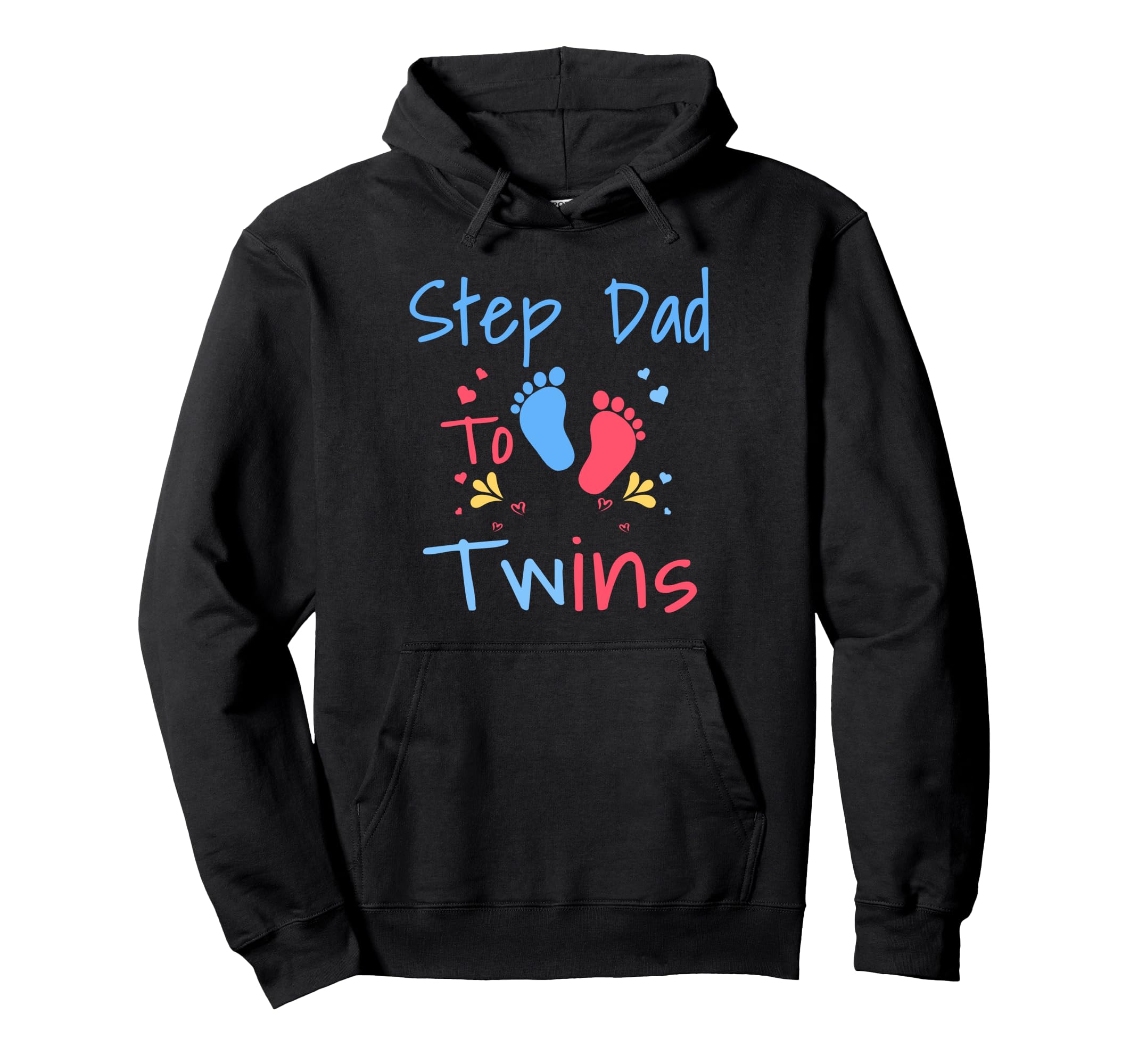Soon To Be Step Dad To Twins Hoodie - Aesthetic Graphic for Adults - T-Shirt, Sweatshirt, Hoodie