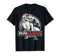 Papasaurus T Rex Dinosaur Funny Papa T-Shirt - Minimalist Print Unisex - T-Shirt, Sweatshirt, Hoodie