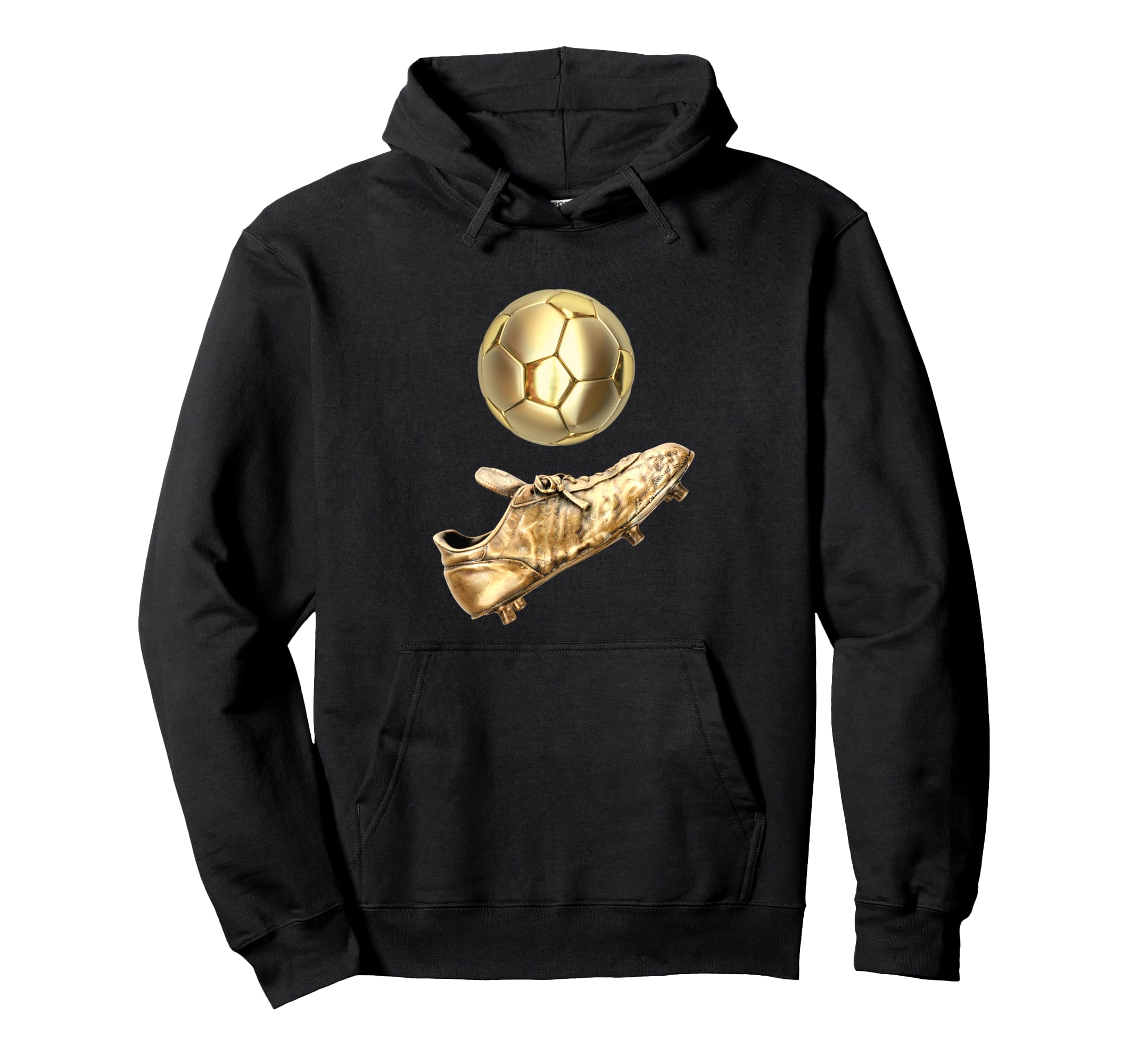 Soccer Champions Award Gold Cleats Ball Hoodie - Novelty Apparel Unisex - T-Shirt, Sweatshirt, Hoodie