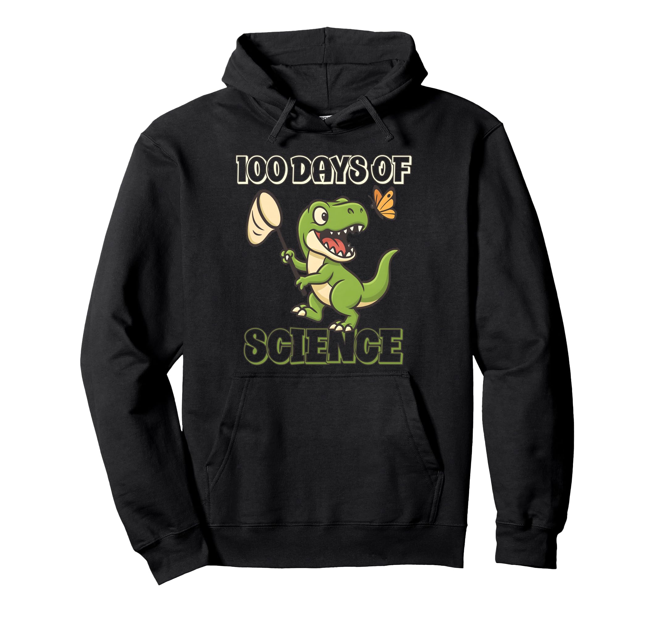 Dinosaur 100 Days School T Rex Science Hoodie - Fun Novelty Design Unisex - T-Shirt, Sweatshirt, Hoodie