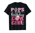 Pops Birthday Cow Western Rodeo Bday Party T-Shirt - Graphic Print Unisex - T-Shirt, Sweatshirt, Hoodie