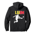 Belgium Soccer Fans Jersey Proud Belgian Hoodie - Graphic Print Unisex - T-Shirt, Sweatshirt, Hoodie