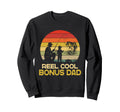 Reel Bonus Dad Fishing Fathers Sweatshirt - Minimalist Print for Adults - T-Shirt, Sweatshirt, Hoodie