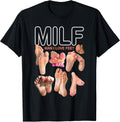 MILF Man I Love Feet Funny Sexy Inappropriate Saying - Adult & Kids T-Shirts, Sweatshirts & Hoodies apparel design preview 1