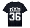 Number 36 Custom Proud Soccer T-Shirt - Fun Novelty Design for Adults - T-Shirt, Sweatshirt, Hoodie