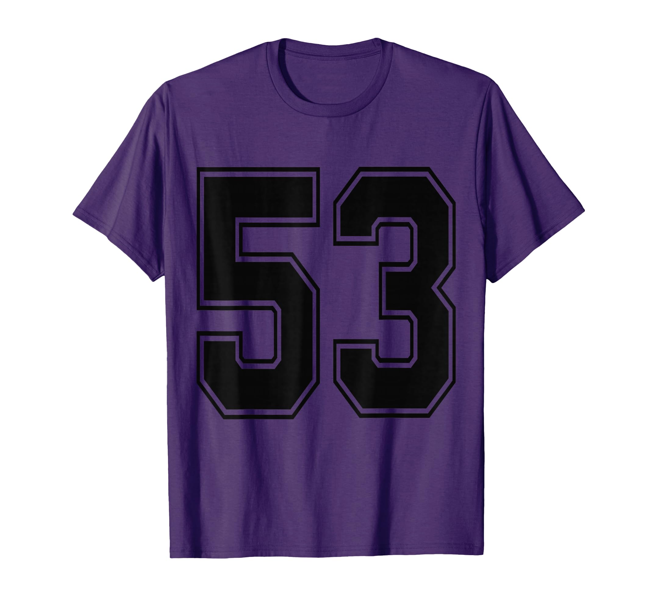 53 Number 53 Sports Jersey My Favorite T-Shirt - Trendy Graphic Unisex - T-Shirt, Sweatshirt, Hoodie