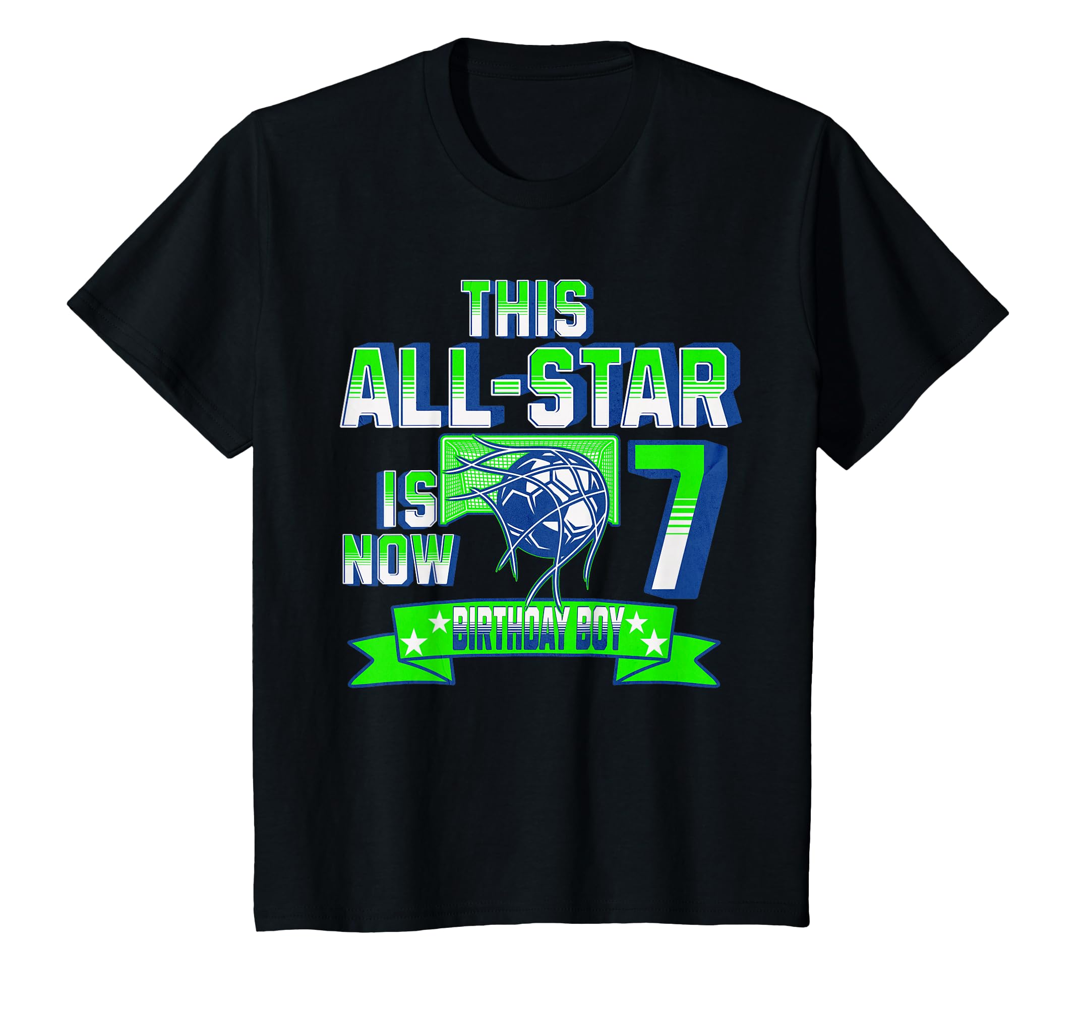 Age 7 Personalized Soccer Party 7Th T-Shirt - Minimalist Print Unisex - T-Shirt, Sweatshirt, Hoodie