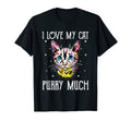 I Love My Cat Purry Much Cat Lover Dad T-Shirt - Unique Graphic Unisex - T-Shirt, Sweatshirt, Hoodie
