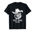 Cat Dad Club Funny Cat Wearing T-Shirt - Fun Novelty Design for Adults - T-Shirt, Sweatshirt, Hoodie