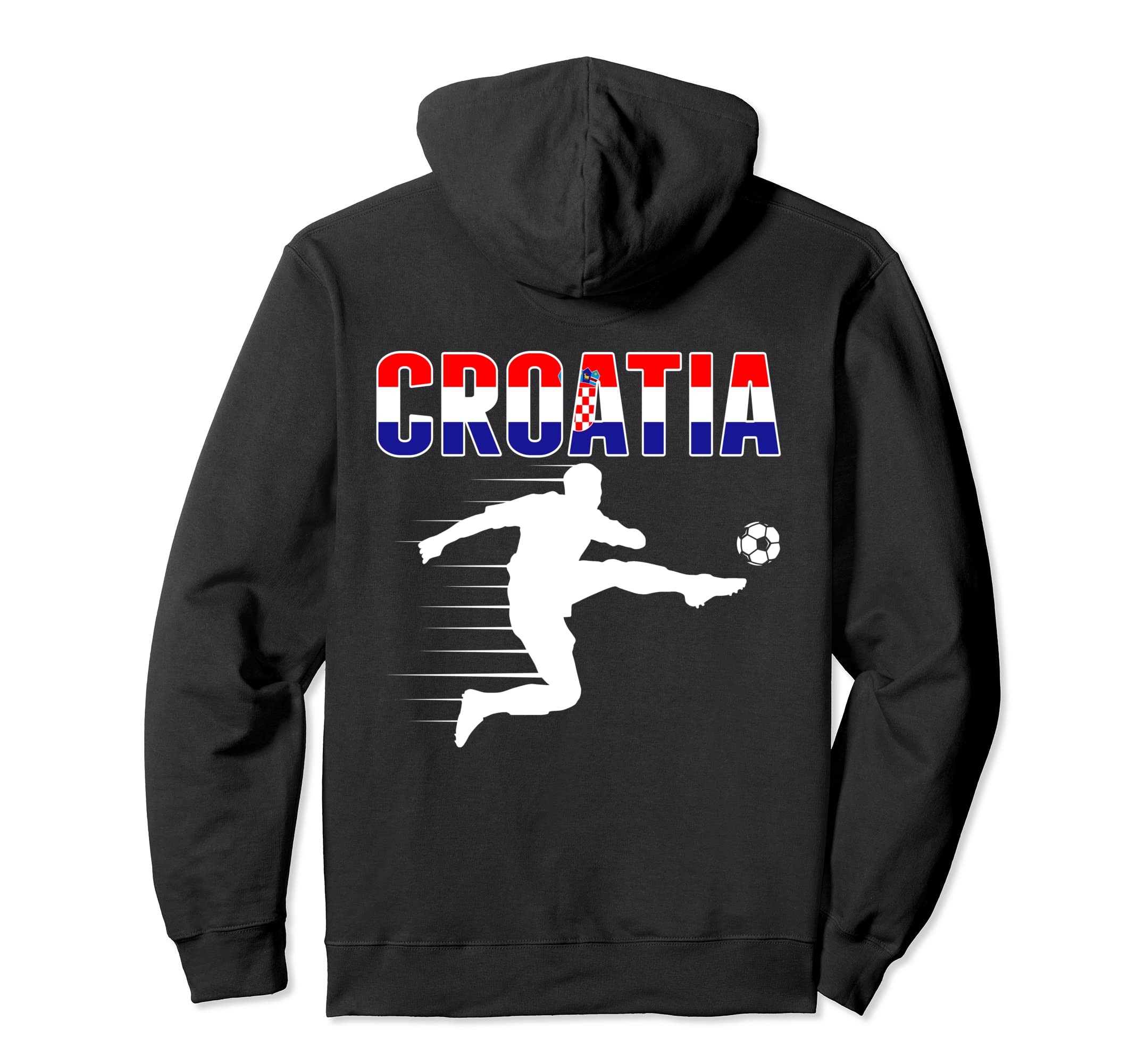 Croatia Soccer Fans Jersey Croatian Hoodie - Fun Novelty Design Men Women - T-Shirt, Sweatshirt, Hoodie
