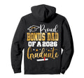 Proud Bonus Dad Class 2026 Graduate Hoodie - Minimalist Print Unisex - T-Shirt, Sweatshirt, Hoodie
