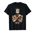 I Am Black King Powerful Dad Afro T-Shirt - Minimalist Print Unisex - T-Shirt, Sweatshirt, Hoodie