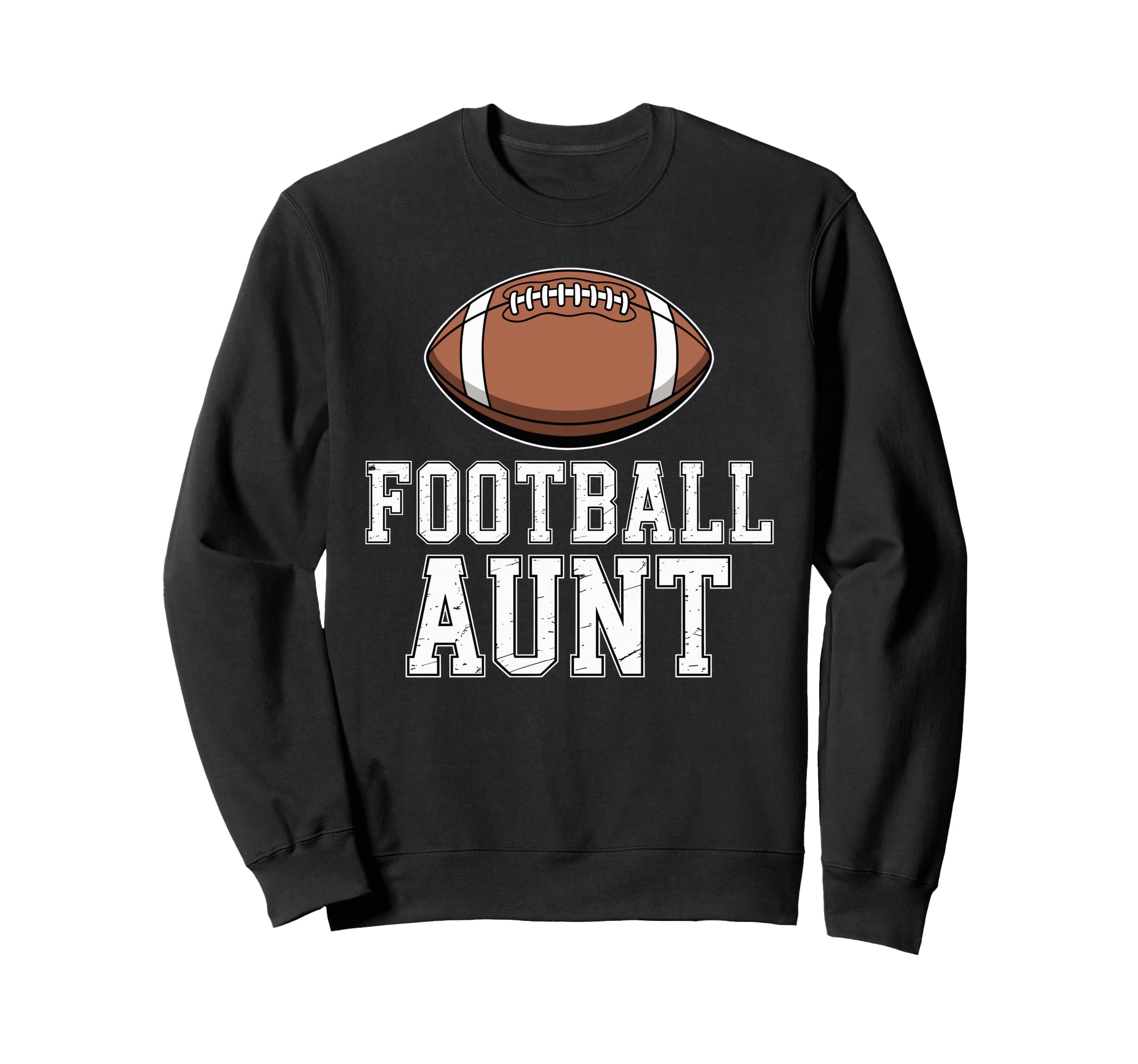 Proud Football Aunt Game Day American Sweatshirt - Graphic Print Unisex - T-Shirt, Sweatshirt, Hoodie