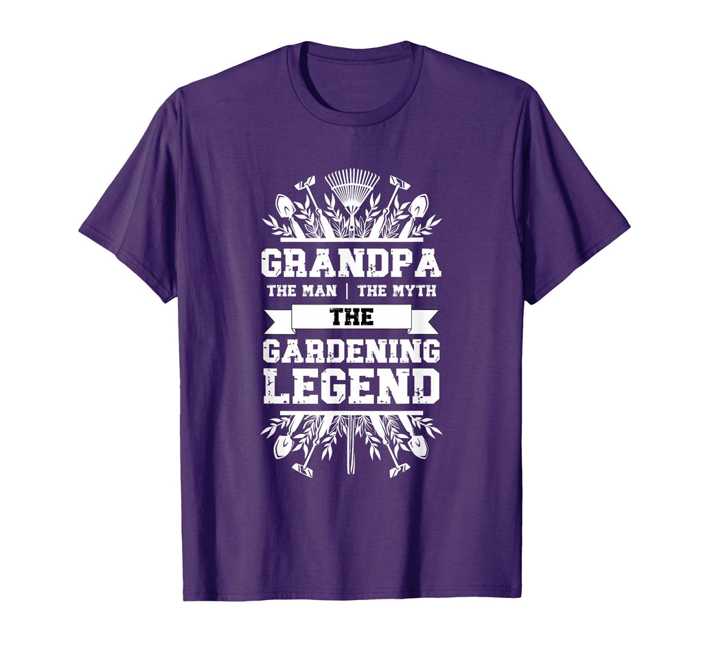 Gardener Grandpa Myth Gardening Legend T-Shirt - Graphic Print for Adults - T-Shirt, Sweatshirt, Hoodie