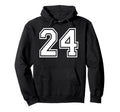 24 Number Twenty Four Team Sports Hoodie - Custom Art Print Men Women - T-Shirt, Sweatshirt, Hoodie