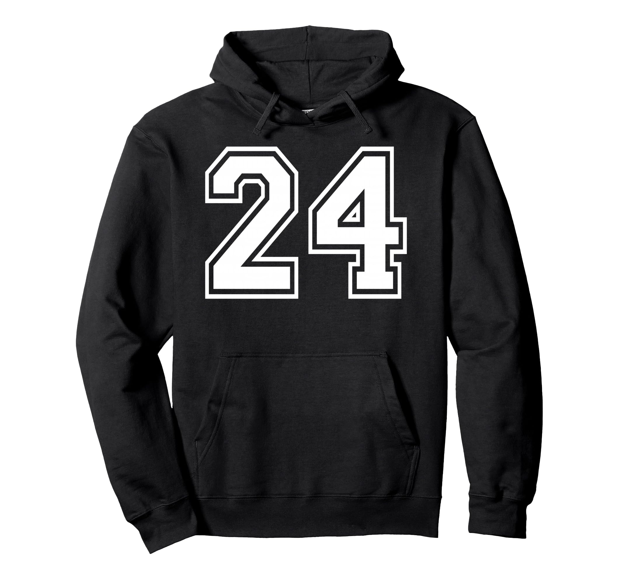 24 Number Twenty Four Team Sports Hoodie - Custom Art Print Men Women - T-Shirt, Sweatshirt, Hoodie