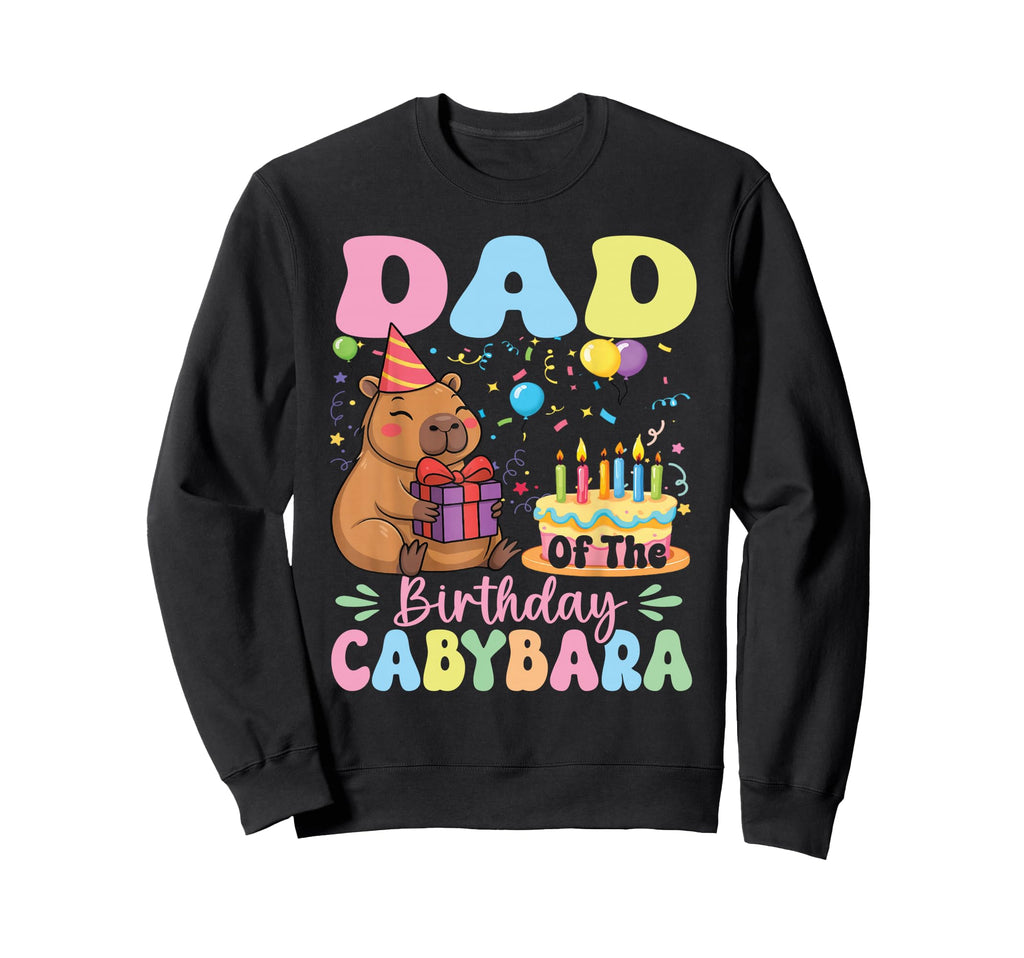 Dad Birthday Capybara Bday Party Sweatshirt - Custom Art Print for Adults - T-Shirt, Sweatshirt, Hoodie