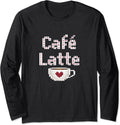 Pixel Art Coffee Latte Cafe Funny Graphic - Adult & Kids T-Shirts, Sweatshirts & Hoodies apparel design preview 1