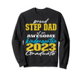 Proud Step Dad Kindergarten Sweatshirt - Trendy Graphic for Adults - T-Shirt, Sweatshirt, Hoodie