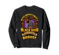 Never Underestimate Black King Sweatshirt - Custom Art Print for Adults - T-Shirt, Sweatshirt, Hoodie