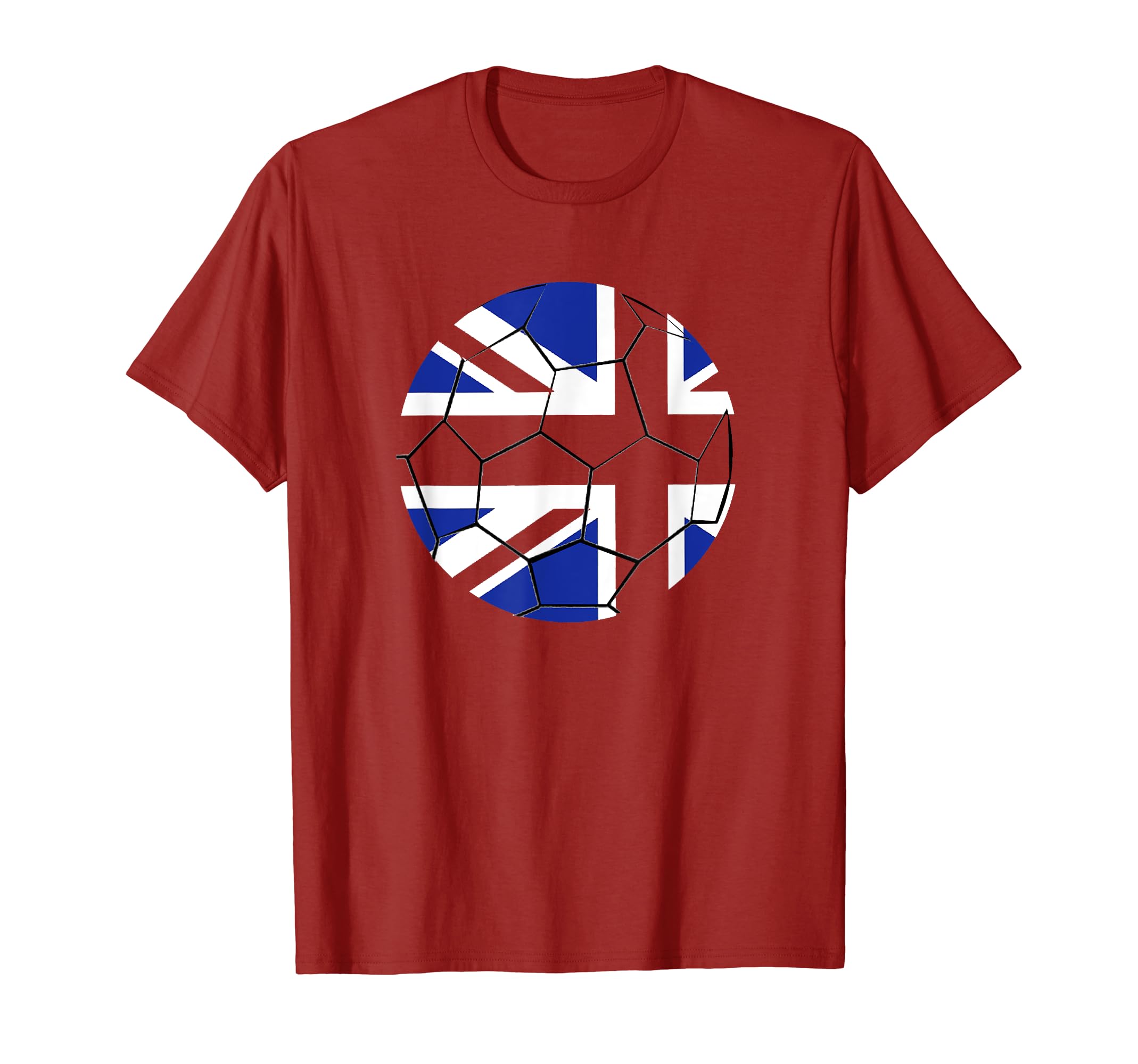 British Footballer Uk Flag Soccer Ball T-Shirt - Minimalist Print Men Women - T-Shirt, Sweatshirt, Hoodie