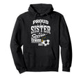 Proud Sister Soccer Senior Class 2027 Hoodie - Custom Art Print Men Women - T-Shirt, Sweatshirt, Hoodie