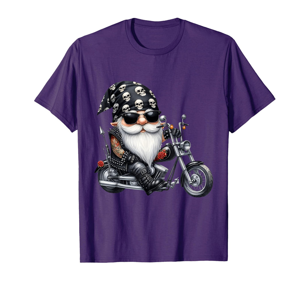 Motorcycle Gnome Retired Biker Dad Life T-Shirt - Trendy Graphic for Adults - T-Shirt, Sweatshirt, Hoodie