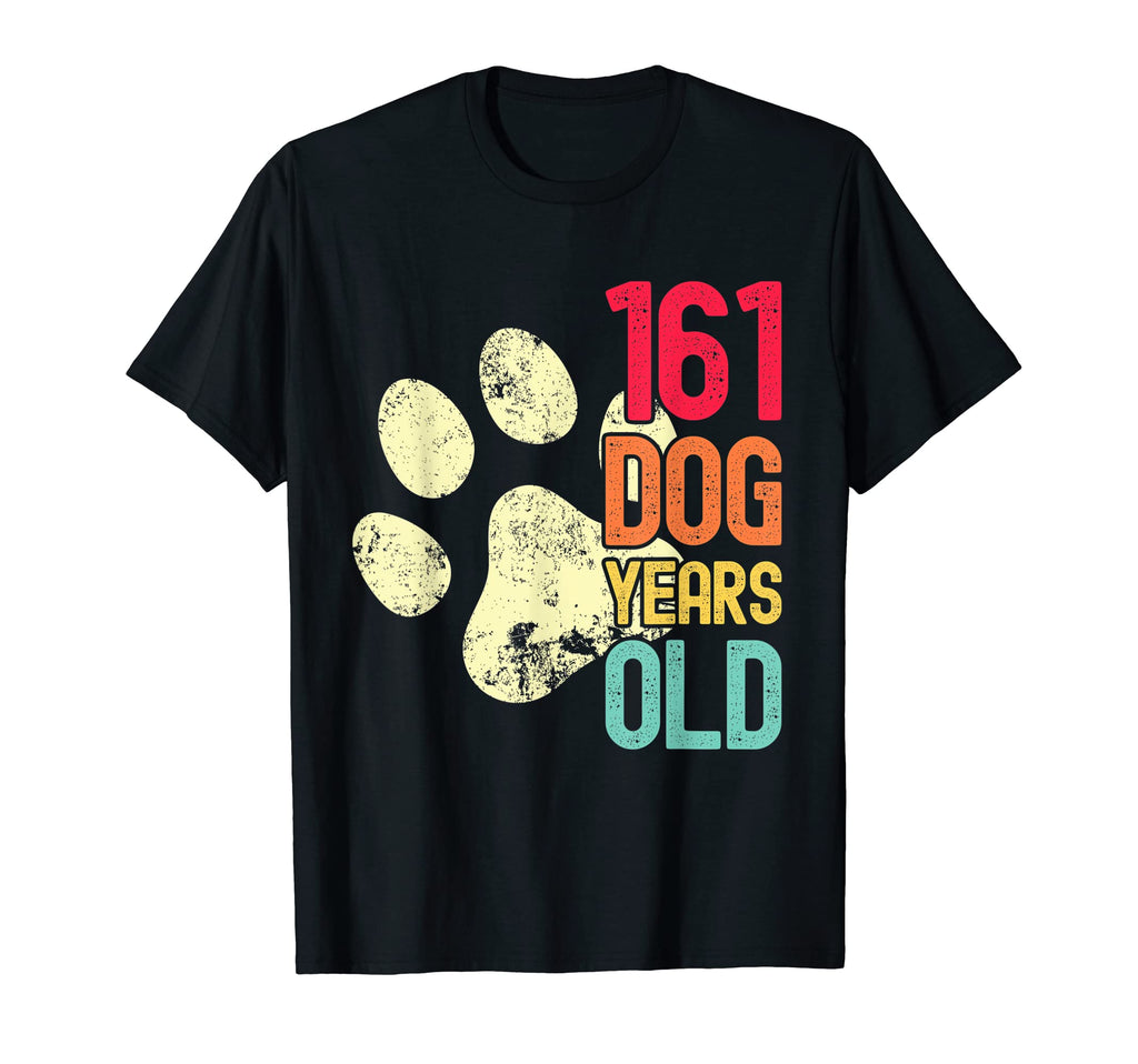161 Dog Years Old Funny Dog Lovers 23Rd T-Shirt - Unique Graphic Unisex - T-Shirt, Sweatshirt, Hoodie