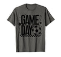 Game Day Soccer Season Mom Checkered T-Shirt - Minimalist Print Men Women - T-Shirt, Sweatshirt, Hoodie