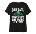 Making Life One Swing Time Golf Dad Tri T-Shirt - Unique Graphic Unisex - T-Shirt, Sweatshirt, Hoodie