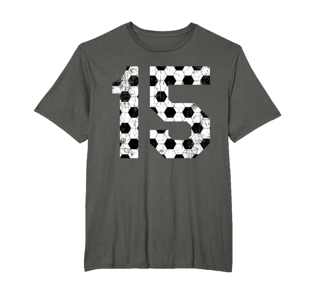 Soccer 15 Jersey Number T-Shirt - Unique Graphic Unisex - T-Shirt, Sweatshirt, Hoodie