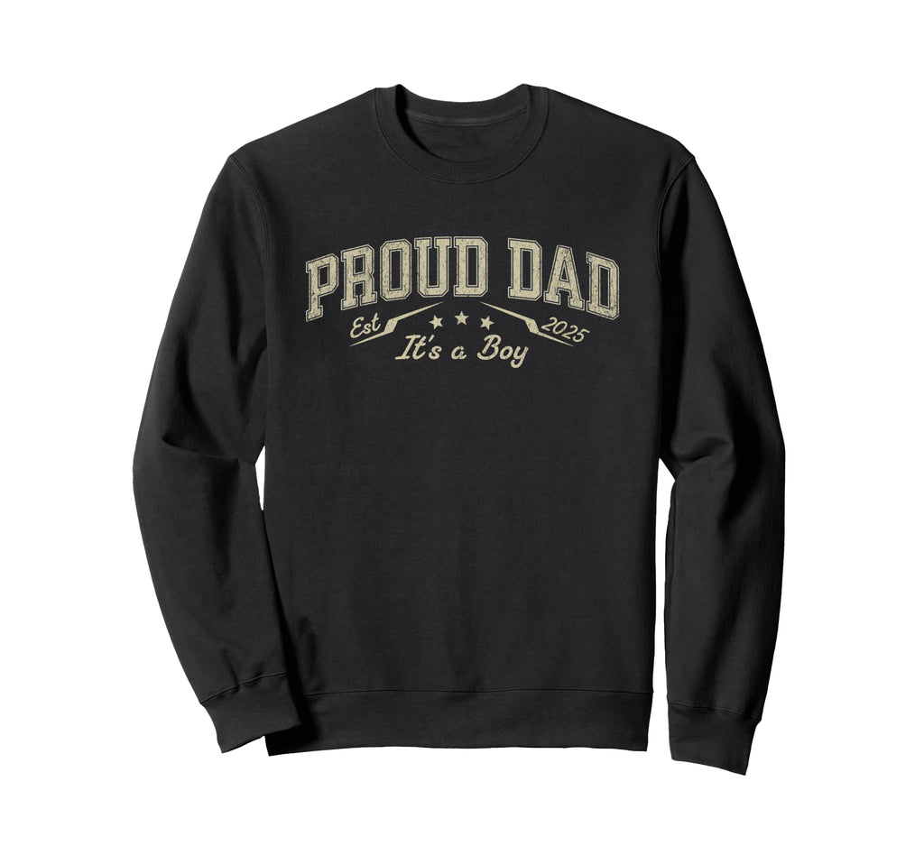 Promoted To Daddy Est 2025 Proud Dad Sweatshirt - Aesthetic Graphic Unisex - T-Shirt, Sweatshirt, Hoodie