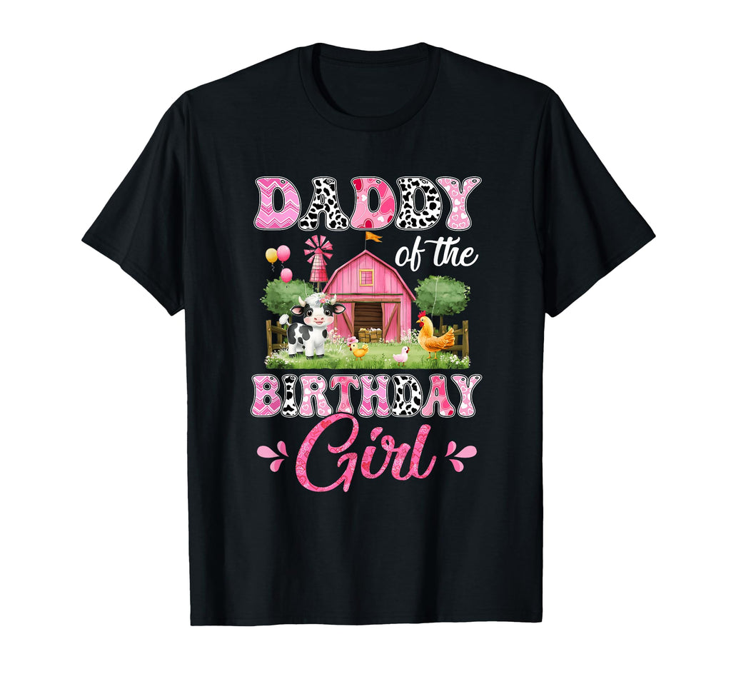Daddy Birthday 1St Birthday Cow Farm T-Shirt - Custom Art Print Men Women - T-Shirt, Sweatshirt, Hoodie